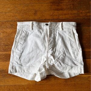 Everlane White Jean Shorts